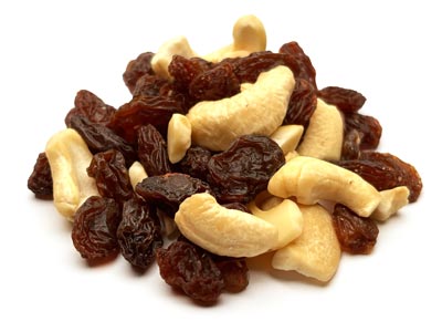 Cashews and Raisins